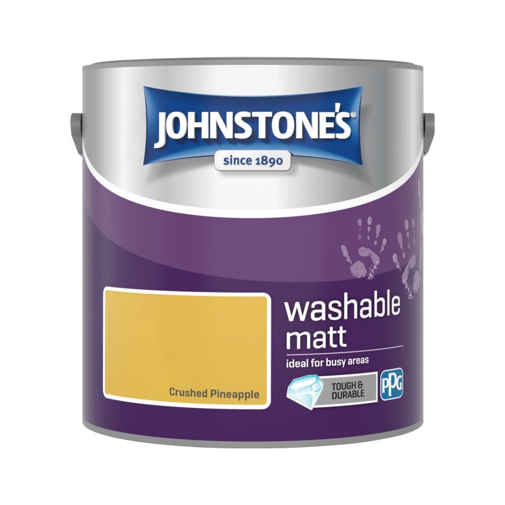 Johnstone's Washable Matt 2.5L Crushed Pineapple