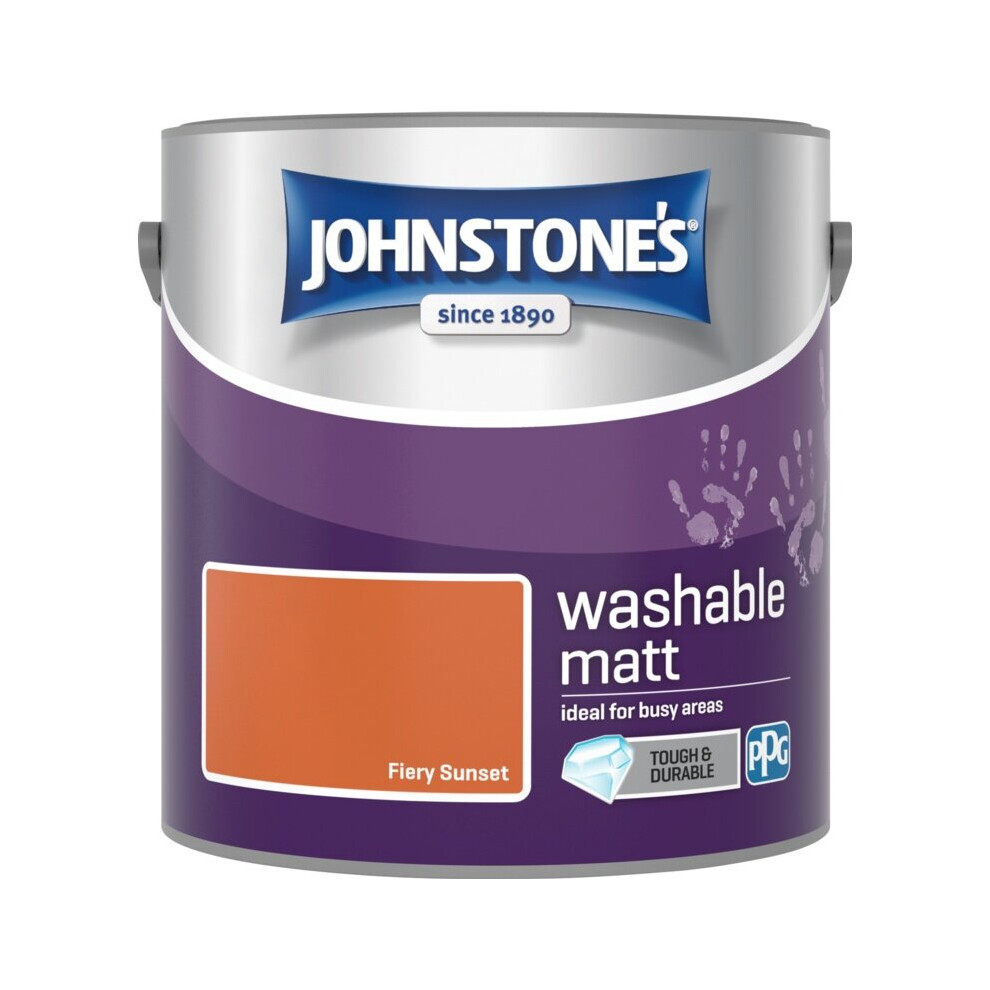 Johnstone's Washable Matt 2.5L Fiery Sunset