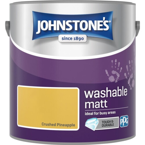 Johnstone's Johnstone's Washable Matt 2.5L Crushed Pineapple 2