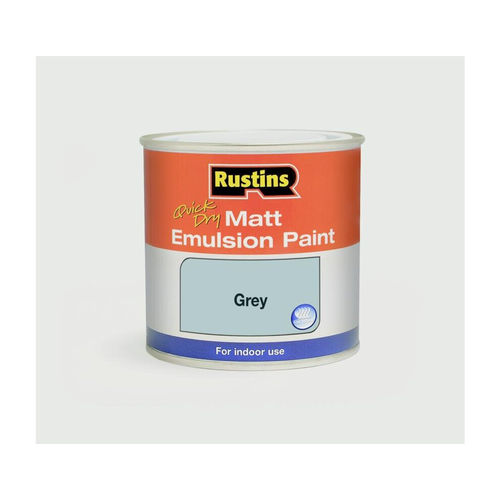 Rustins Matt Emulsion 250ml Grey