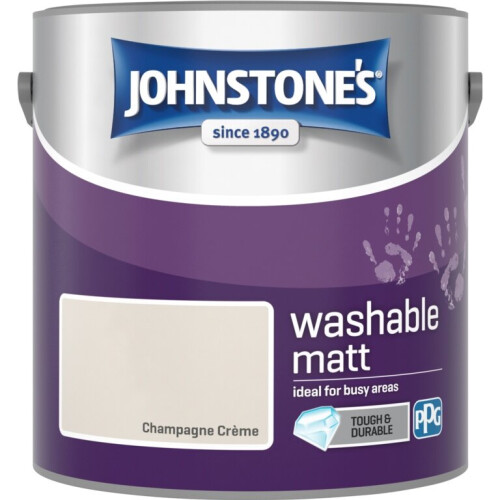 Johnstone's Johnstone's Washable Matt 2.5L Champagne Creme 1