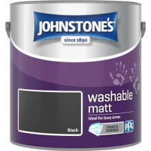 Johnstone's Washable Matt 2.5L Black