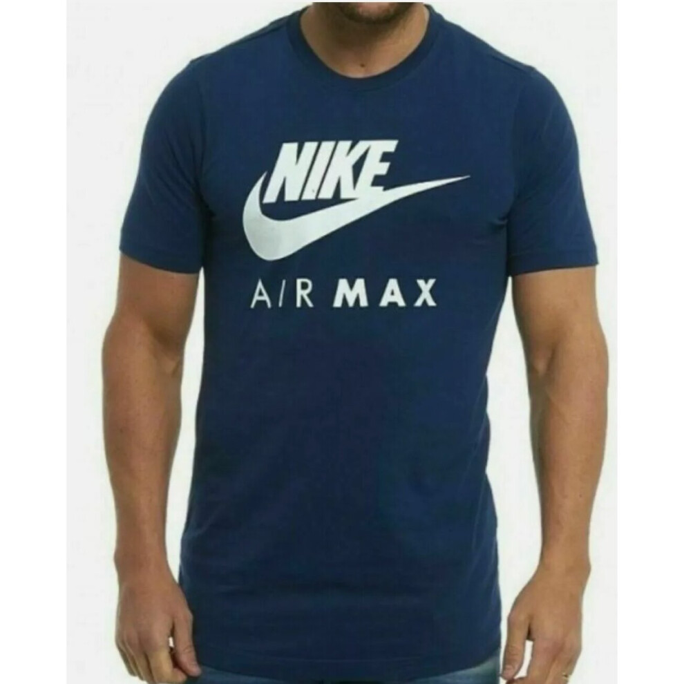 (S) Nike Air Max T Shirt Mens Blue