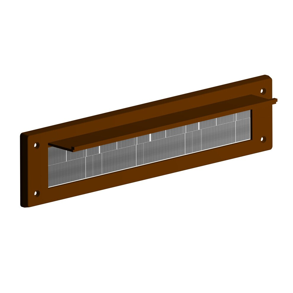 Stormguard Letter Plate With Flap Brown 5017259000328