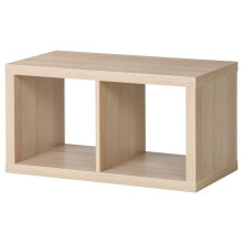 Brand New Ikea KALLAX Shelving unit, white stained oak effect77x42 cm