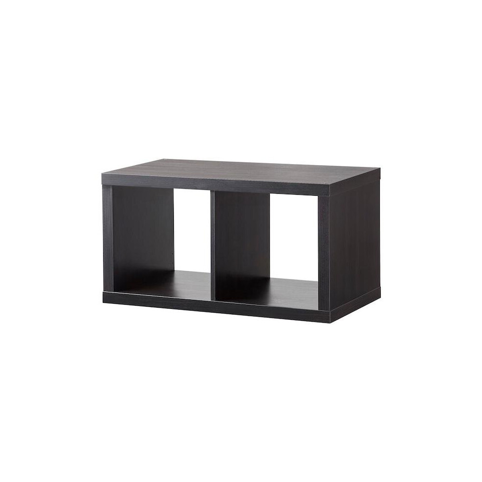 Kallax Brand New Ikea Shelving Unit, -Brown77x42 Cm Black