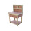 (3ft, Standard Legs) Wooden Eucalyptus Top Workbench With Drawers And Back Panel 2