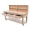 (7ft, Legs With Wheels) Wooden Eucalyptus Top Workbench With Drawers And Back Panel 5