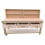 (7ft, Legs With Wheels) Wooden Eucalyptus Top Workbench With Drawers And Back Panel 6