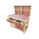 (5ft, Standard Legs) Wooden Eucalyptus Top Workbench With Drawers And Back Panel 4