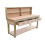 (8ft, Standard Legs) Wooden Eucalyptus Top Workbench With Drawers And Back Panel 6