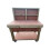 (5ft, Legs With Wheels) Wooden Eucalyptus Top Workbench With Drawers And Back Panel 4