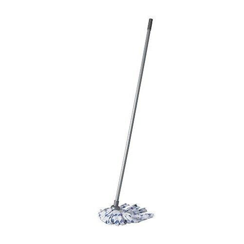 Addis Addis Cloth Mop with 3 Piece Handle, Blue, White & Metallic-Grey 1