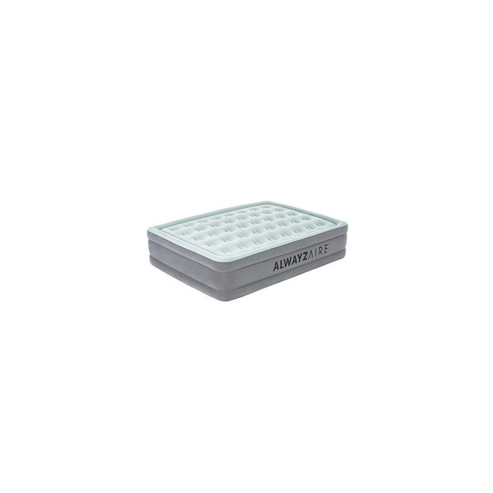 Bestway Alwayzaire Airbed Inflatable Mattress With Built-In Dual Inflation Air Pump, Queen