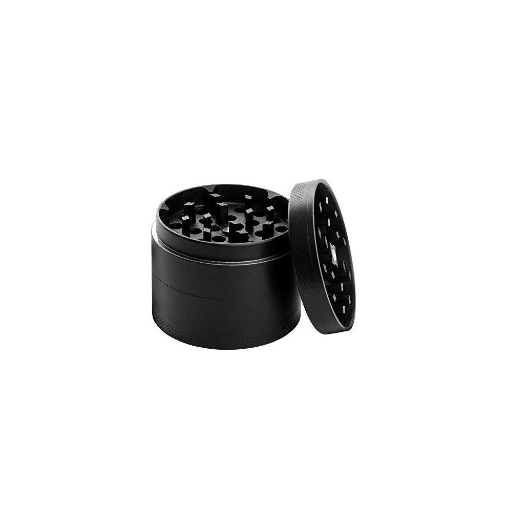 Pppanda Herb Grinders, Grinder For Dry Herb And Tobacco Portable Zinc Alloy Metal Grinder,Black,5X4cm/2X1.6inch