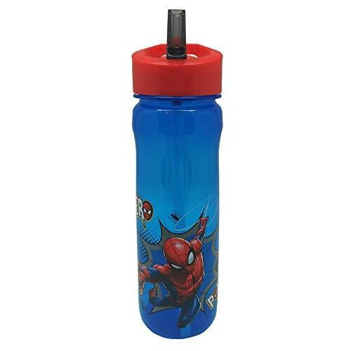 Marvel Marvel re usable Water Bottle, polypropylene, Blue and red, 600ml 1