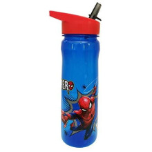 Marvel re usable Water Bottle, polypropylene, Blue and red, 600ml