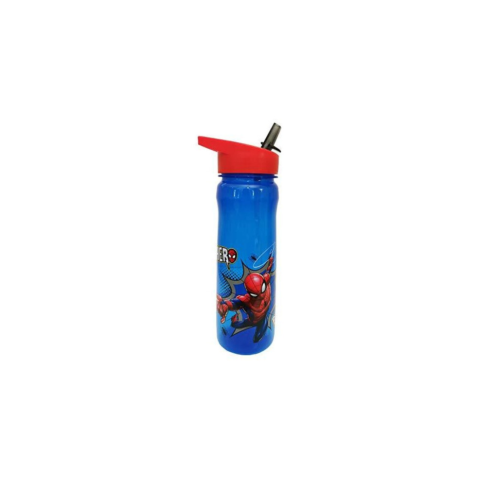 Marvel re usable Water Bottle, polypropylene, Blue and red, 600ml