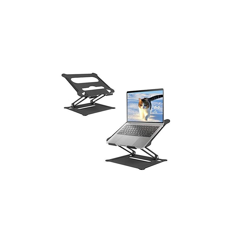 Laptop Stand Holder - Fogory Aluminum Foldable Portable Ventilated Desktop Laptop Holder, Ergonomic Laptop Stand With Anti-Skid Design, For Laptops 702004996647