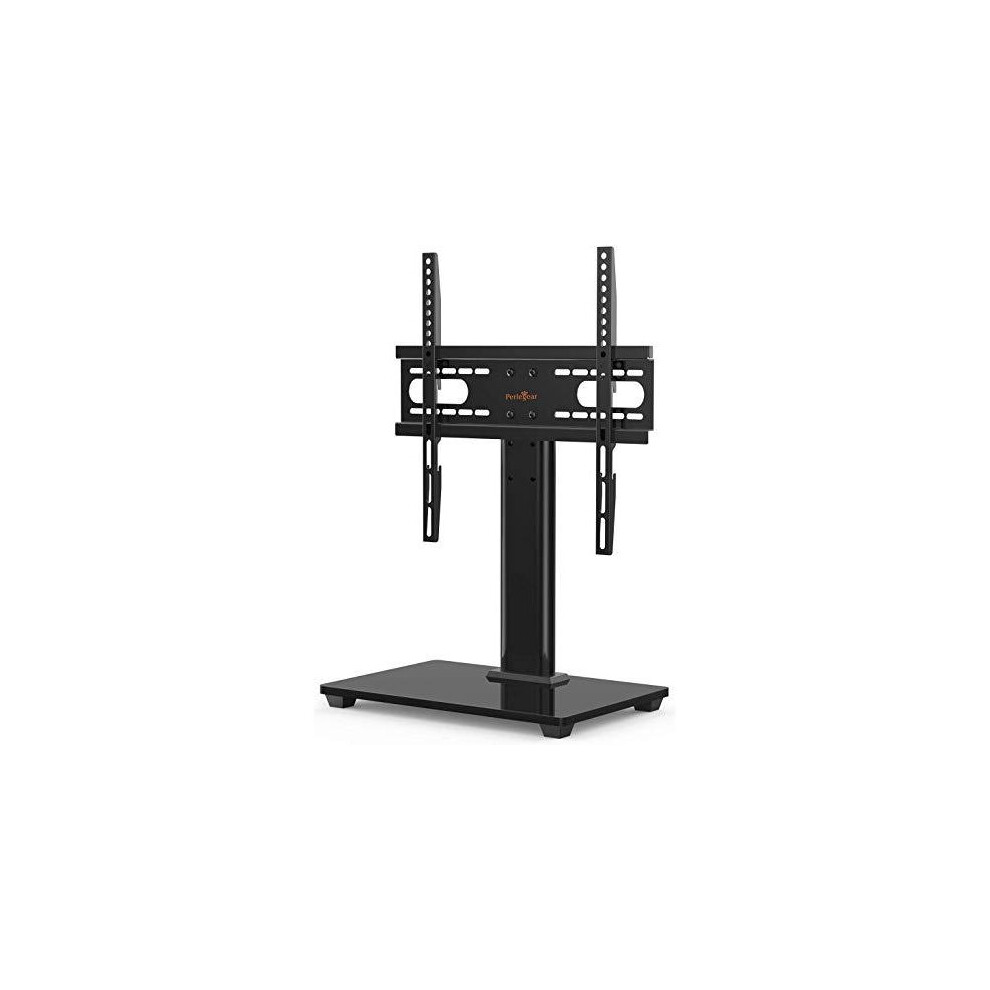 Perlegear Table Top TV Stand for 26"-55" TVs Holds 40 KG Max.VESA 400x400mm-Height Adjustable TV stand