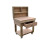 (3ft, Legs With Wheels) Wooden MDF Top Workbench With Drawers And Back Panel 4