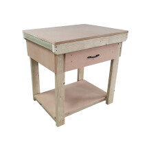(3ft, Legs With Wheels) Wooden MDF Top Workbench With Drawers