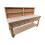 (8ft, Legs With Wheels) Wooden MDF Top Workbench With Drawers And Back Panel 1
