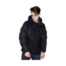 (2XL) DIESEL W-UNRESTY Mens Jacket Quilted Hooded Winter Outwear Coat
