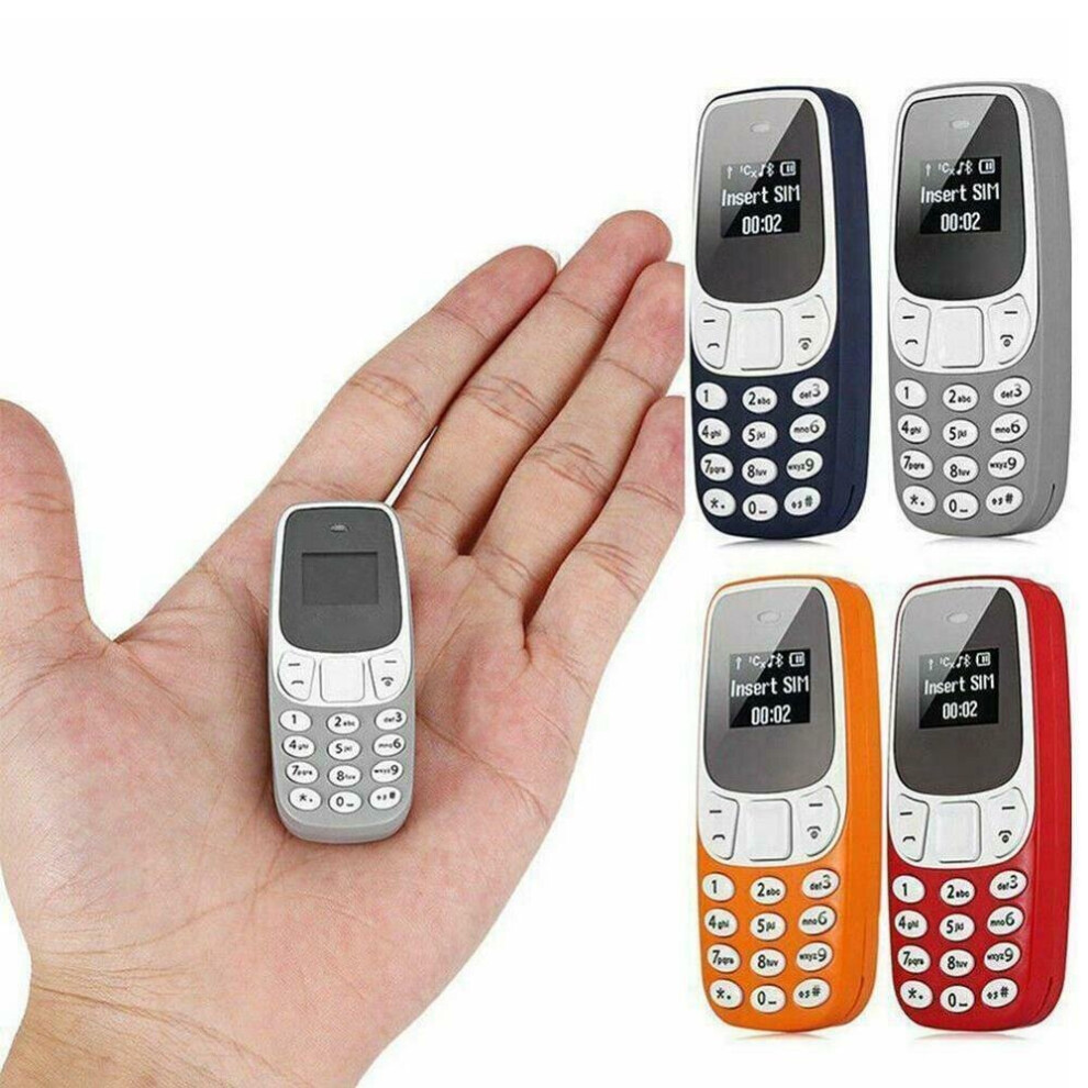 (Dark Blue) Mini Mobile Phone GSM Dual SIM Bluetooth Keypad