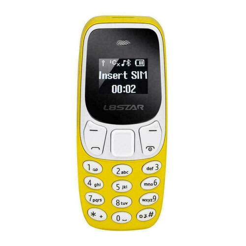 Ranpo (Yellow) Mini Mobile Phone GSM Dual SIM Bluetooth Keypad 1