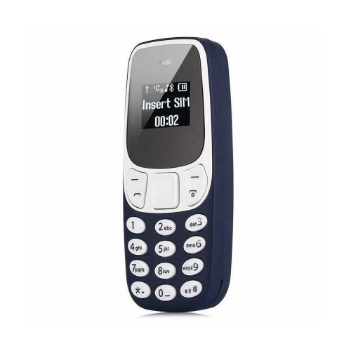Ranpo (Dark Blue) Mini Mobile Phone GSM Dual SIM Bluetooth Keypad 1
