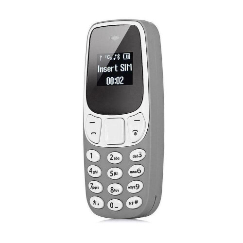 Ranpo (Gray) Mini Mobile Phone GSM Dual SIM Bluetooth Keypad 1