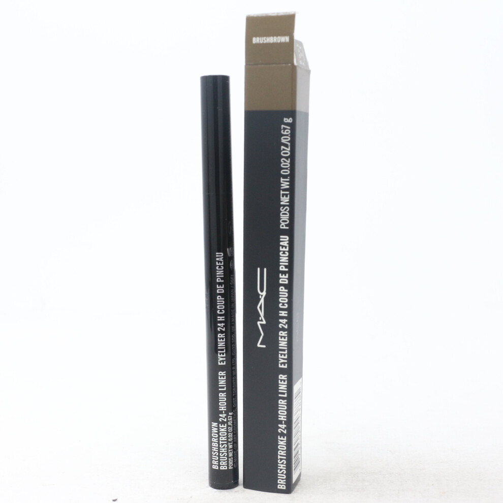 (Brushbrown) Mac Brushstroke 24-Hour Eyeliner  0.02oz/0.67oz New With Box