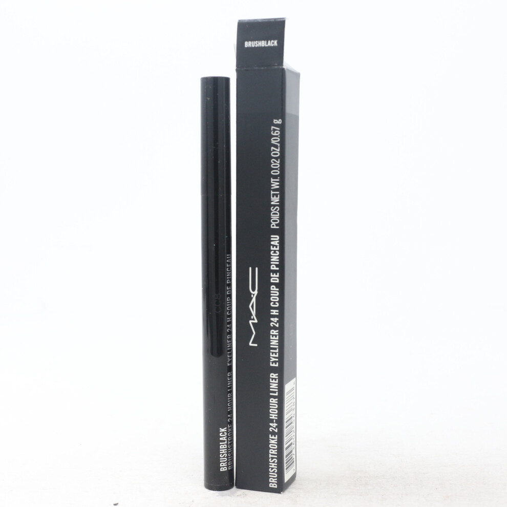 (BrushBlack) Mac Brushstroke 24-Hour Eyeliner  0.02oz/0.67oz New With Box
