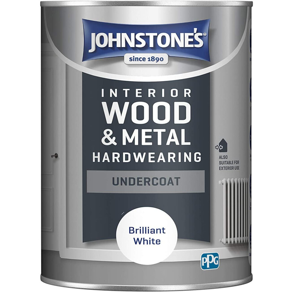 (2.5L) Johnstone's Hardwearing Undercoat Brilliant White