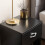 Home Discount (Black) Riano 1 Drawer 1 Shelf Bedside Chest Nightstand 11