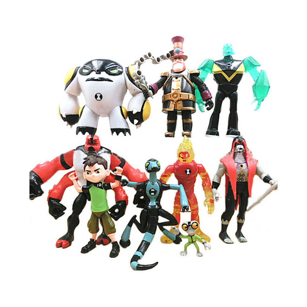 Ben 10 Action Figure 9pcs 5" PVC Doll Set Play Toy Model Gift