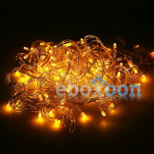 (Yellow Decoration Icicle Ice Tree Light) 20M 200LED Fairy String Light Clear Cable for Christmas Tree Festival Decoration