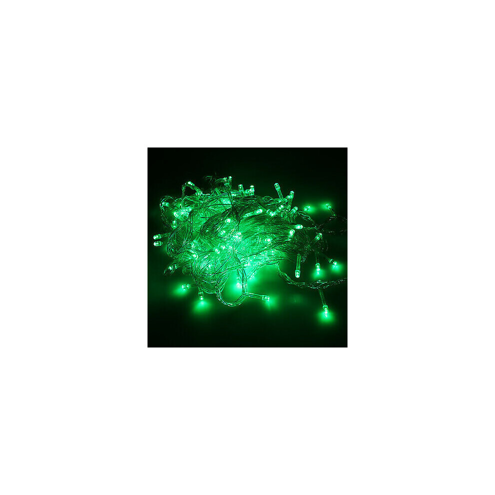 (10M 100 LED Green?Tree Decorations Tree light, 220V Plug With UK Adapter) String Light LED Fairy Lights Christmas Tree Party Indoor & Outdoor