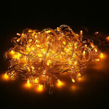 (10M 100 LED Yellow?String Fairy Light In/Outdoor, 220V Plug With UK Adapter) String Light LED Fairy Lights Christmas Tree Party Indoor & Outdoor