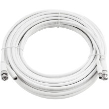 (2 Meter, White) Viewi RG59 + Power Copper BNC Video and DC Power Cable Lead For CCTV Video Security Camera Surveillance & DVR Kits