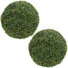(2) Artificial Hanging Topiary Buxus Balls