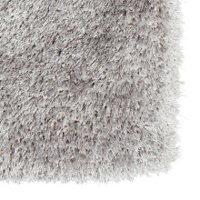Montana Shaggy Round Circle Rugs in Silver Grey Thick Soft Plain Pile Luxury Mats 150x150cm