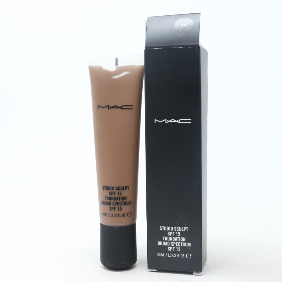 (NC 50) Mac Studio Sculpt Spf 15 Foundation  1.3oz/40ml New With Box