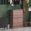 Vida Designs (Walnut) 2 Drawer Shoe Cabinet Pull Out Hallway Storage 1