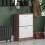 Vida Designs (Walnut & White) 2 Drawer Shoe Cabinet Pull Out Hallway Storage 1
