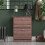 Vida Designs (Walnut) 2 Drawer Shoe Cabinet Pull Out Hallway Storage 2