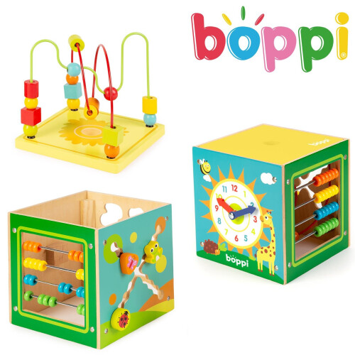 Boppi boppi Large Wooden Activity Play Box 1