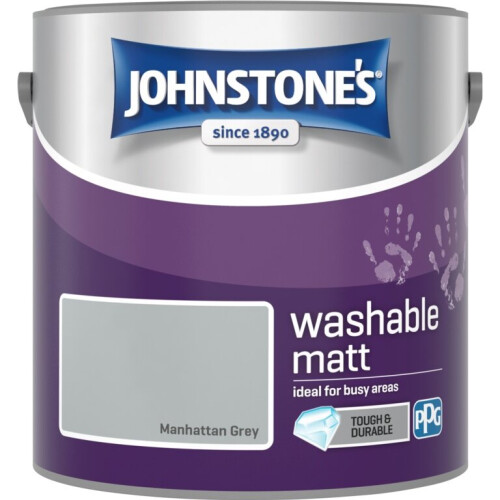 Johnstone's Johnstone's Washable Matt 2.5L Manhattan Grey