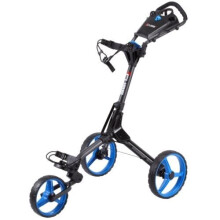 (Black/Blue) Cube Golf Trolley by SkyMax One Click 3 Wheel